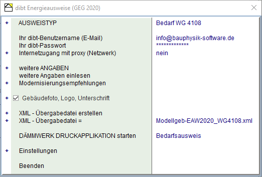 EAW Dialog